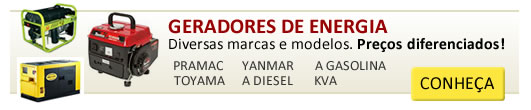 Geradores de Energia - Diversas marcas e modelos - PRAMAC, TOYAMA, YANMAR, A DIESEL, A GASOLINA, KVA... Conhea nossa loja!